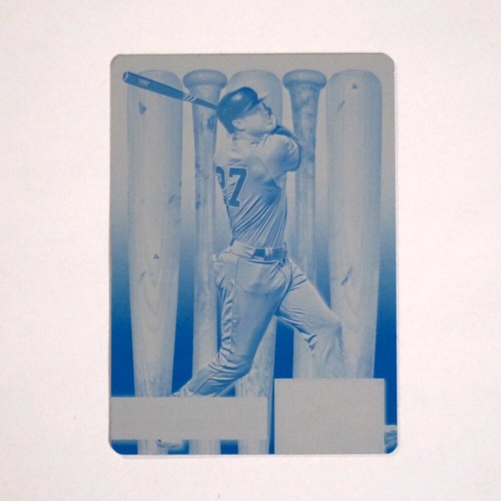 2019 Panini Leather & Lumber Bats Giancarlo Station Printing Plate 1/1 Yankees